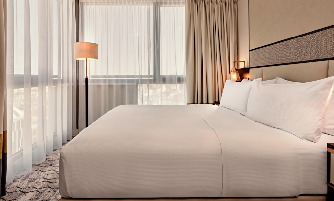Suite Junior con letto king size e vista sul parco